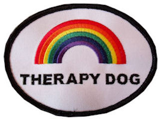 Rainbow Therapy Dog Patch, Large
